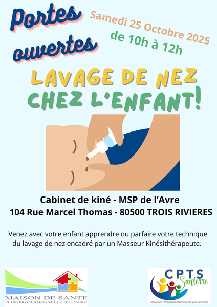 Portes Ouvertes Lavage de nez Trois Rivières