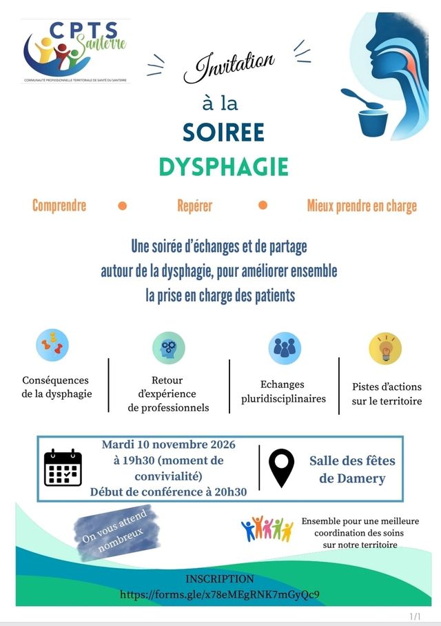 Soirée d'information sur la dysphagie à Damery (80)