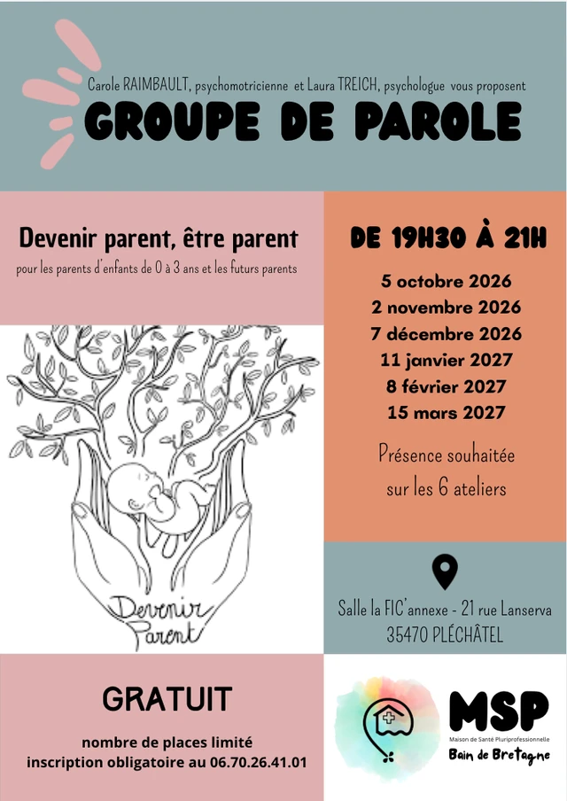 GROUPE DE PAROLE - Devenir parent, être parent