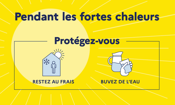 Pendant les fortes chaleurs, protègez-vous !