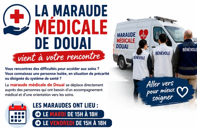 La maraude médicale de Douai vient à votre rencontre !