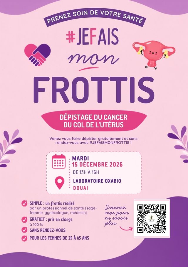  #JEFAISMONFROTTIS : un dépistage gratuit et sans rendez-vous à Douai