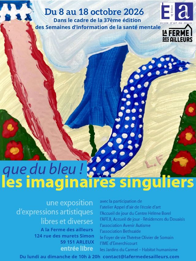 Exposition "Que du bleu !" de l'école d'art de Douai