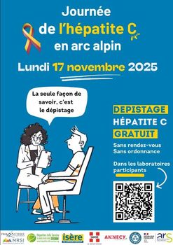 Journée de dépistage gratuit de l'hépatite C en arc alpin – Lundi 17 novembre 2025