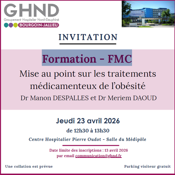 Formation  FMC - Mise au point sur les traitements médicamenteux de l’obésité