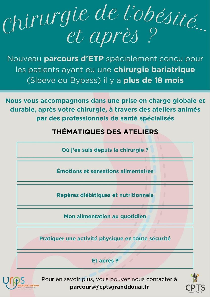 Si vous avez bénéficié d'une chirurgie bariatrique il y a plus de 18 mois et que vous n'êtes plus suivi aujourd'hui, sachez que vous n'êtes pas seul(e) dans ce parcours. Chaque chemin est unique et il est parfois utile d’être accompagné à nouveau.