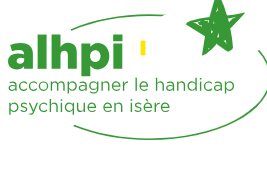 logo ALHPI (ALHPI-Accompagner Le Handicap Psychique en Isère)